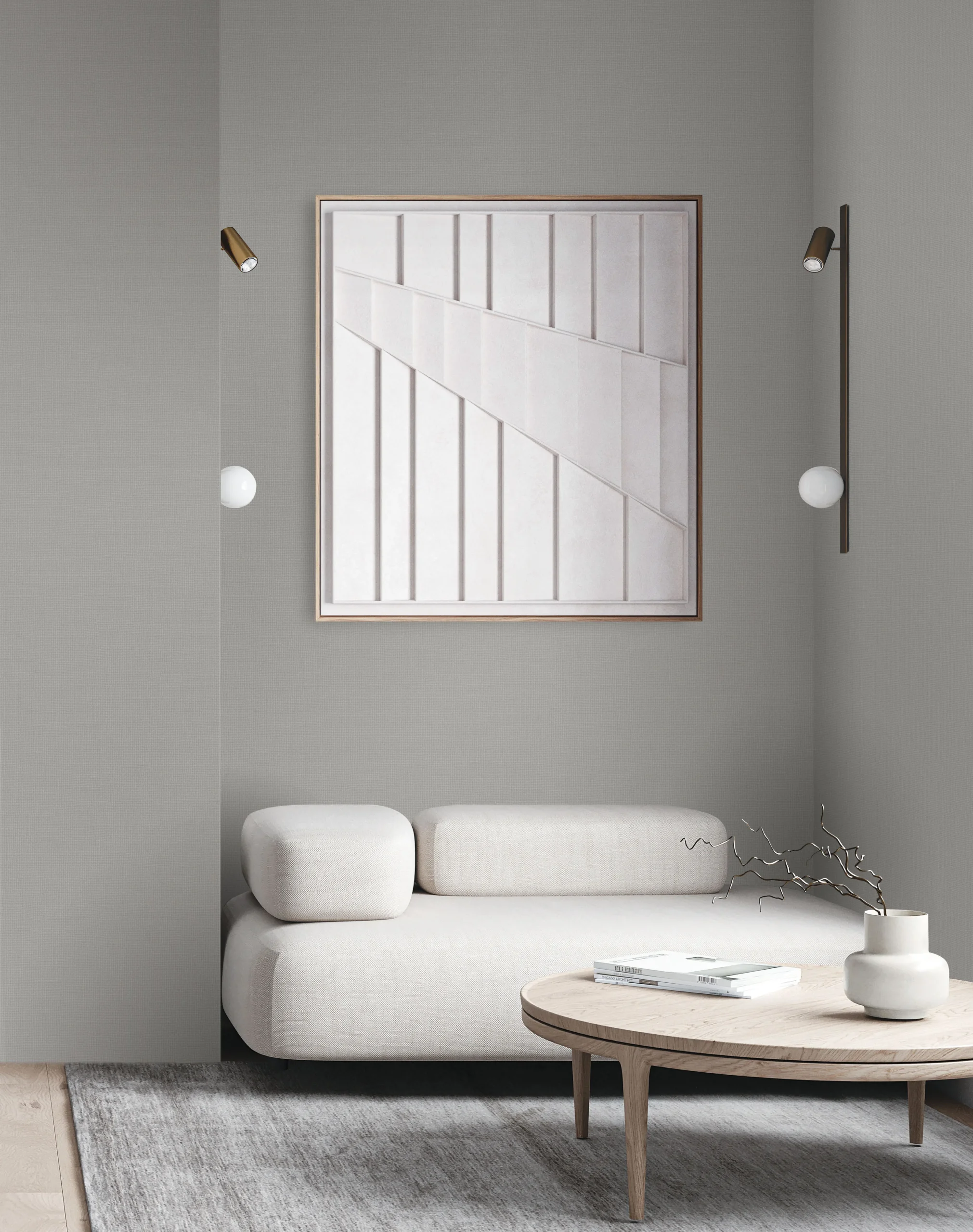 Gray Embossed Wallpaper – Understated Elegance (24203-5)